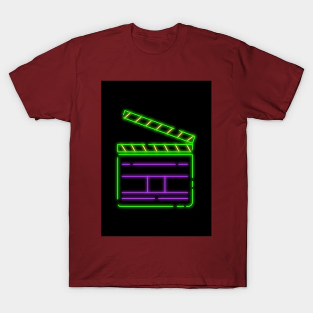 MOVIE NEON T-Shirt by Leonzio Art 